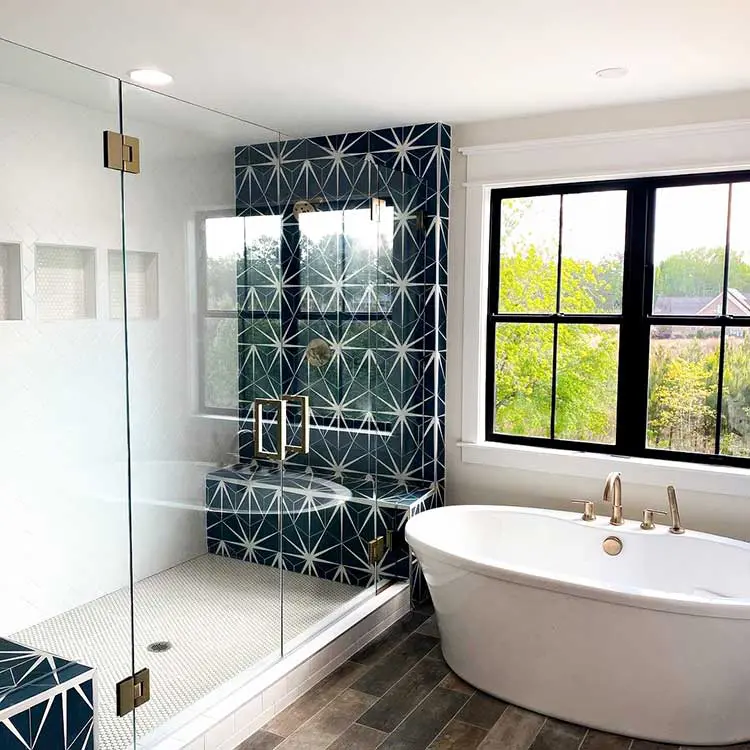 Frameless-Shower-Door System-A-Touch-of-Glass Frameless Shower Door System- A Touch of Glass